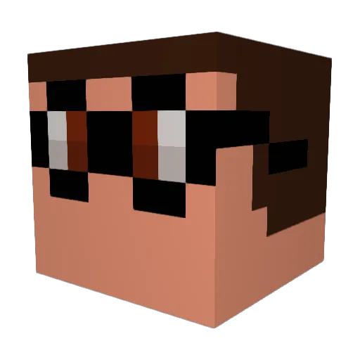 keanxy Minecraft avatar head, 3D render