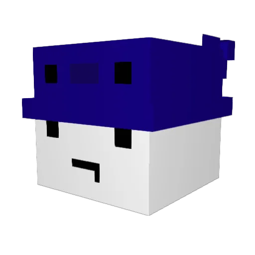 keaplum Minecraft avatar head, 3D render