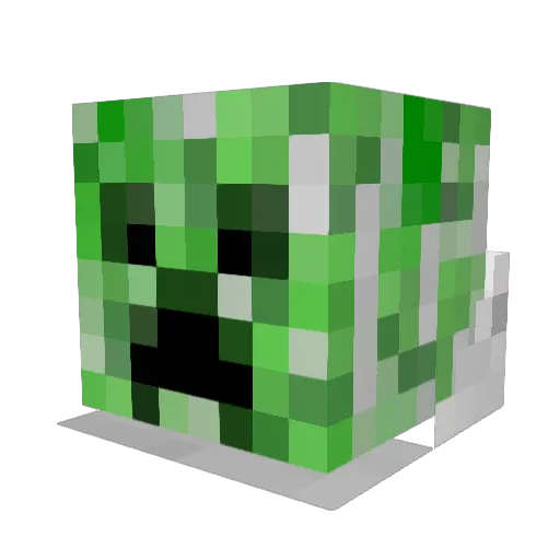 kebab07 Minecraft avatar head, 3D render