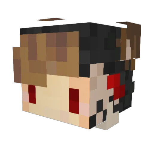 kebab20 Minecraft avatar head, 3D render