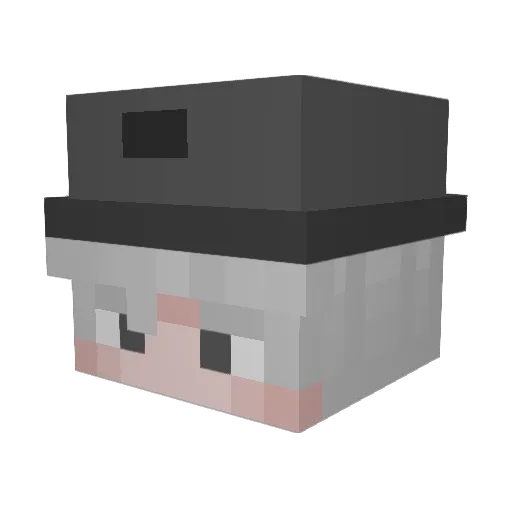 kebabcooker Minecraft avatar head, 3D render