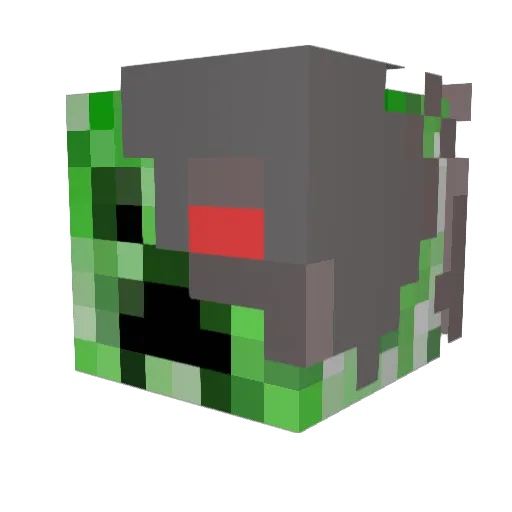kebabdelux Minecraft avatar head, 3D render