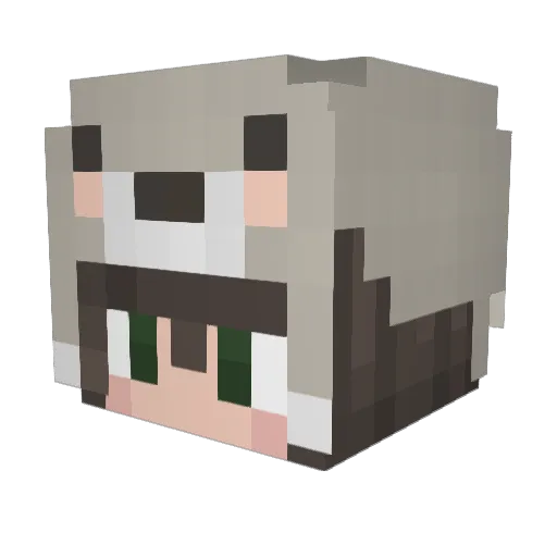 kebabenroza Minecraft avatar head, 3D render