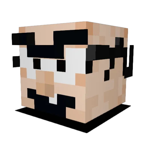 kebabrullish Minecraft avatar head, 3D render