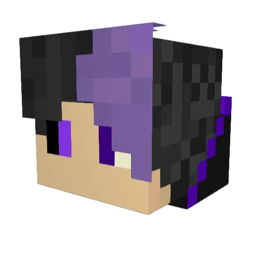 kebious_ Minecraft avatar head, 3D render
