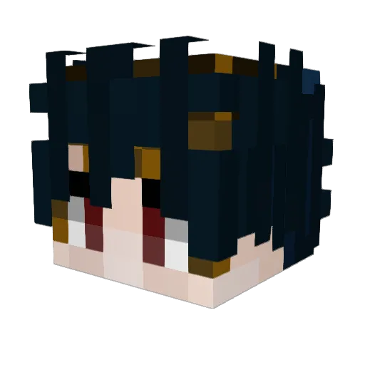 kebrock Minecraft avatar head, 3D render