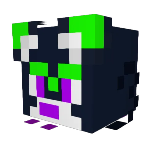 kebrvr_ Minecraft avatar head, 3D render