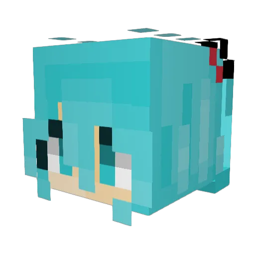 kebvvy Minecraft avatar head, 3D render