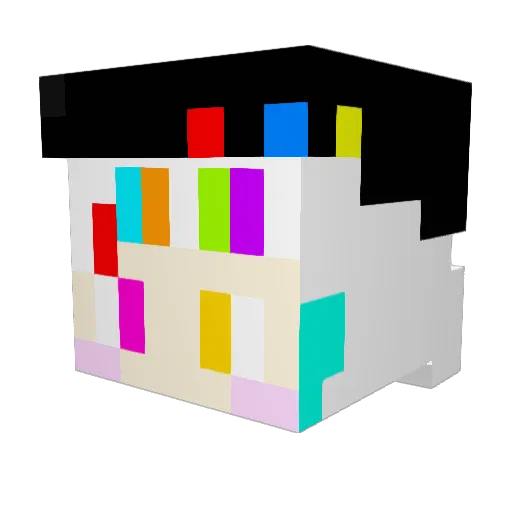 kec_exe Minecraft avatar head, 3D render