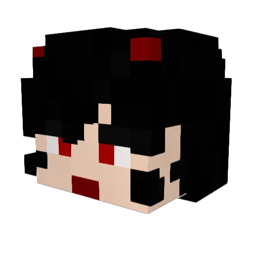 kecoduck Minecraft avatar head, 3D render