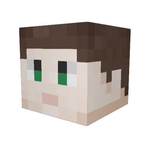 ked2357 Minecraft avatar head, 3D render