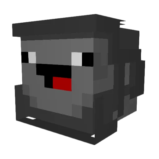 ked_1 Minecraft avatar head, 3D render