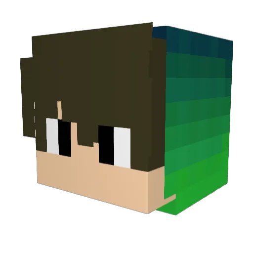 kedwijq_PL Minecraft avatar head, 3D render