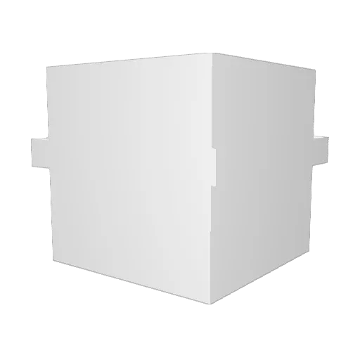 kedziorka Minecraft avatar head, 3D render