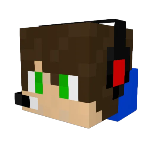 kee56 Minecraft avatar head, 3D render
