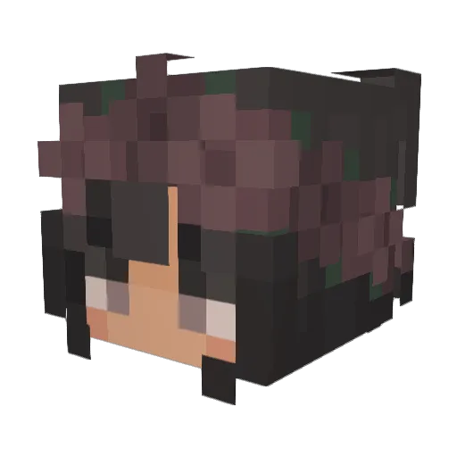 keeberzz Minecraft avatar head, 3D render