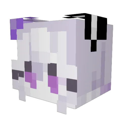 keebilavnder Minecraft avatar head, 3D render