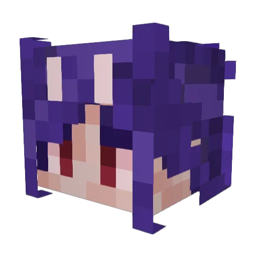 keechyroni Minecraft avatar head, 3D render