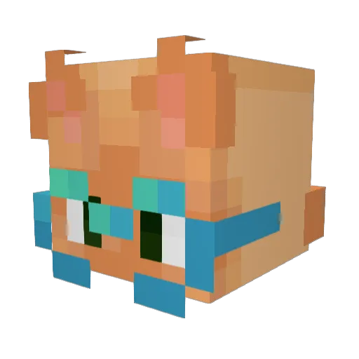 keedle_ Minecraft avatar head, 3D render