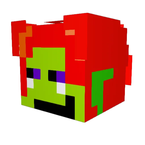 keeeek_swswsw Minecraft avatar head, 3D render