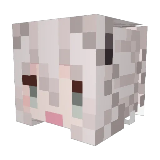 keefxx Minecraft avatar head, 3D render
