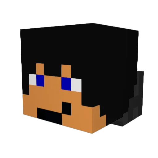 keegziboy Minecraft avatar head, 3D render