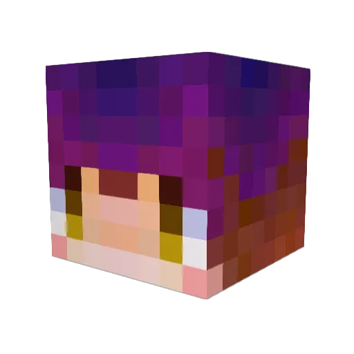 keeiza Minecraft avatar head, 3D render