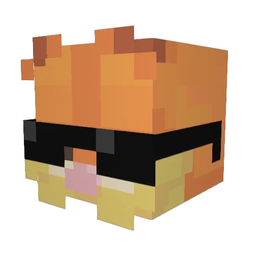 keekeekilla Minecraft avatar head, 3D render