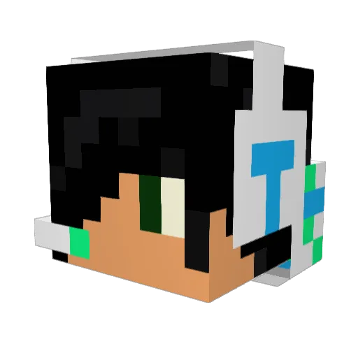keekosaidhi Minecraft avatar head, 3D render