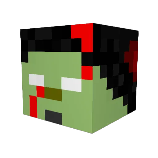 keelano12 Minecraft avatar head, 3D render