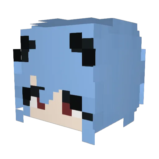 keelie_ Minecraft avatar head, 3D render