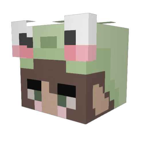 keemchiii Minecraft avatar head, 3D render