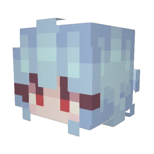 keenban Minecraft avatar head, 3D render