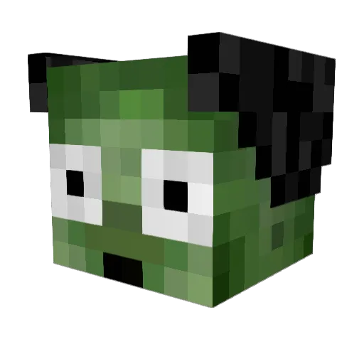 keentom Minecraft avatar head, 3D render