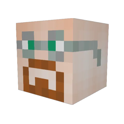 keeperjcl Minecraft avatar head, 3D render