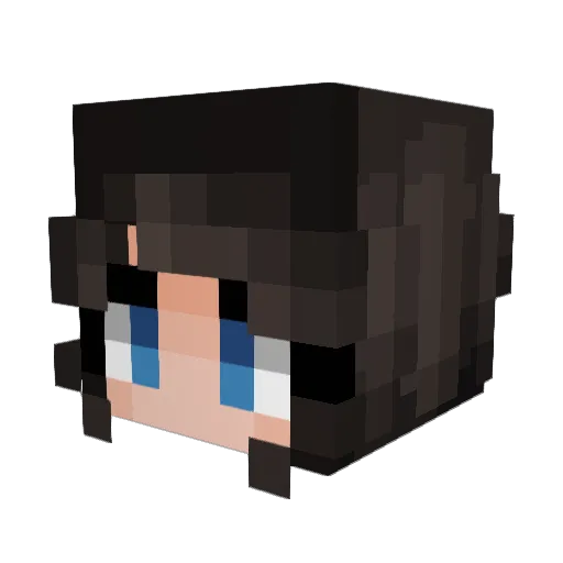 keepstarbc Minecraft avatar head, 3D render