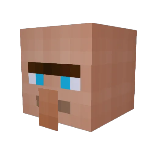 keesappelface Minecraft avatar head, 3D render