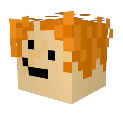 keesso Minecraft avatar head, 3D render