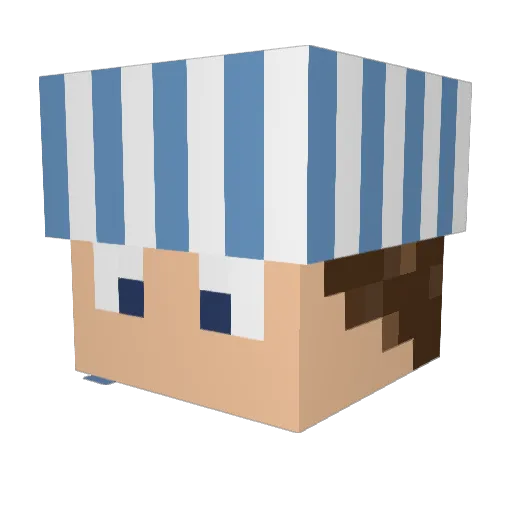 keesvandespek Minecraft avatar head, 3D render