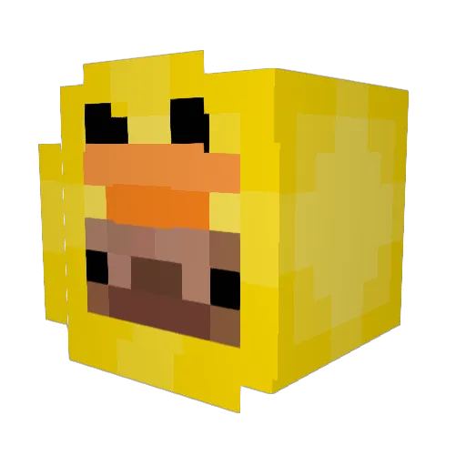 keetodiet Minecraft avatar head, 3D render