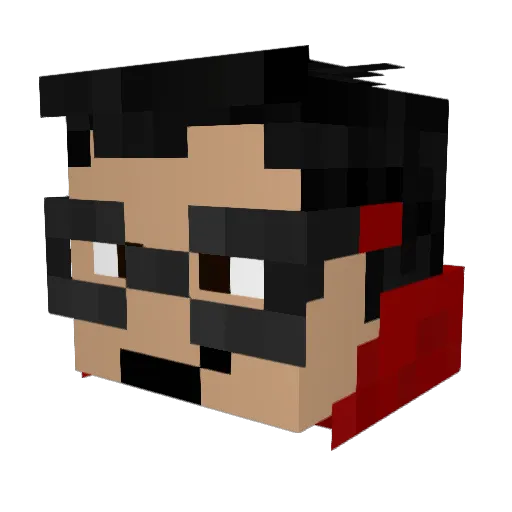 keeyanoo Minecraft avatar head, 3D render