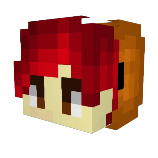 keezur_ Minecraft avatar head, 3D render