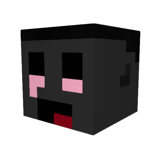 kef1r_ Minecraft avatar head, 3D render