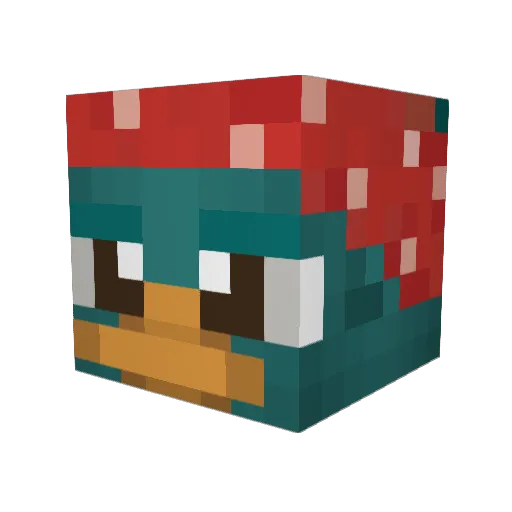 kefa1310 Minecraft avatar head, 3D render