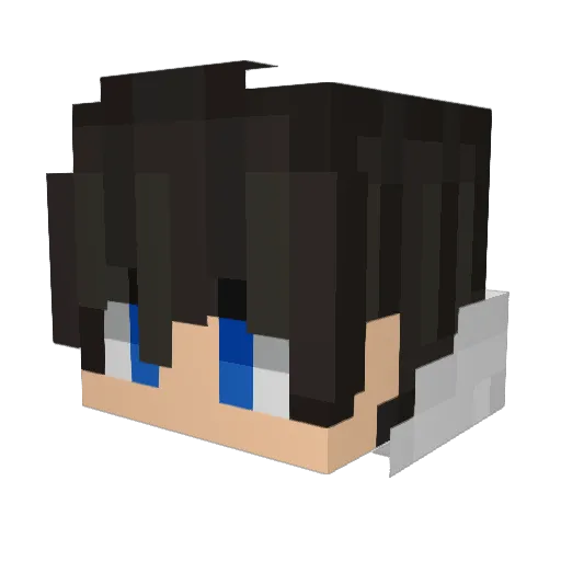 kefatiso Minecraft avatar head, 3D render
