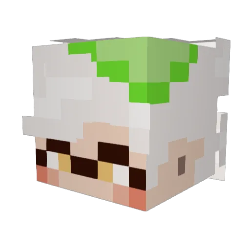 kefi_xxe Minecraft avatar head, 3D render