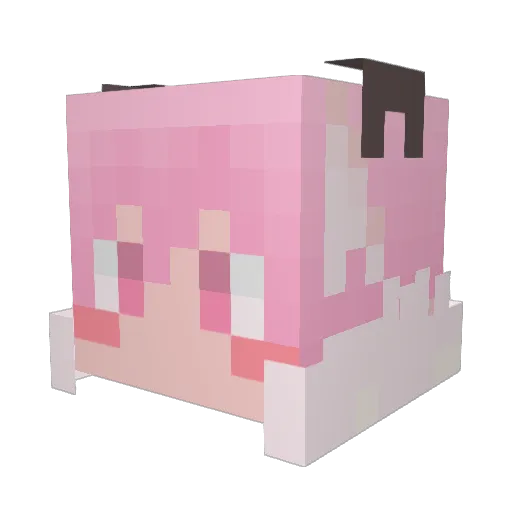 kefuhatyan Minecraft avatar head, 3D render
