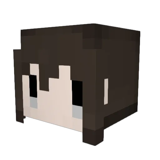 keganisann Minecraft avatar head, 3D render