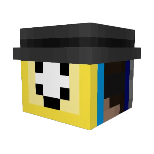 kege__ Minecraft avatar head, 3D render