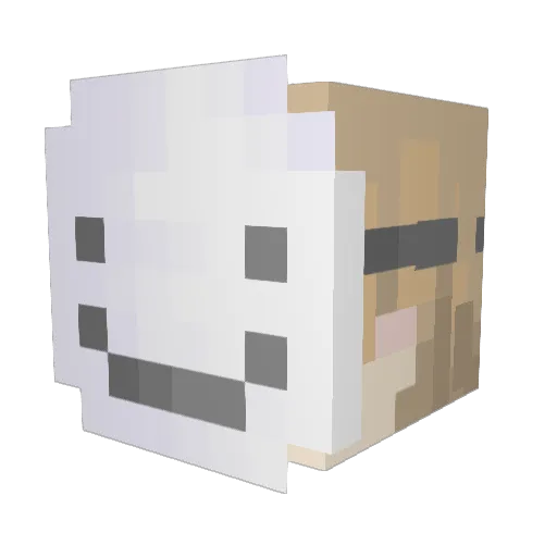 kegofham Minecraft avatar head, 3D render